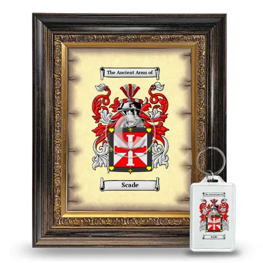 Scade Framed Coat of Arms and Keychain - Heirloom