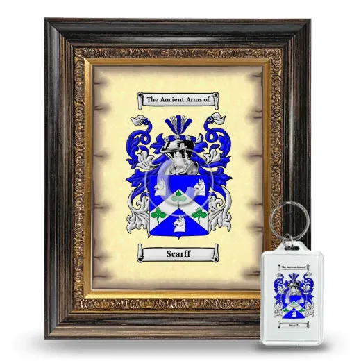 Scarff Framed Coat of Arms and Keychain - Heirloom