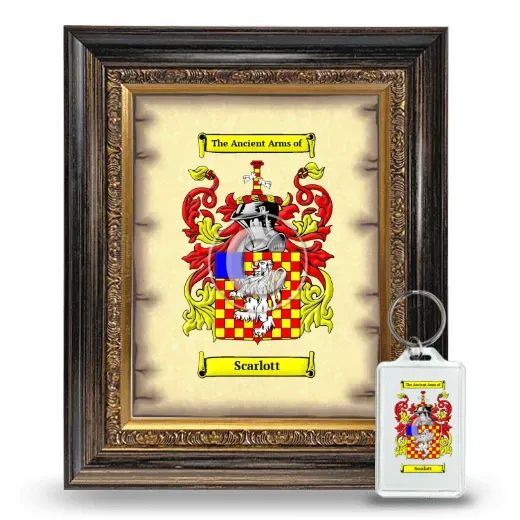 Scarlott Framed Coat of Arms and Keychain - Heirloom