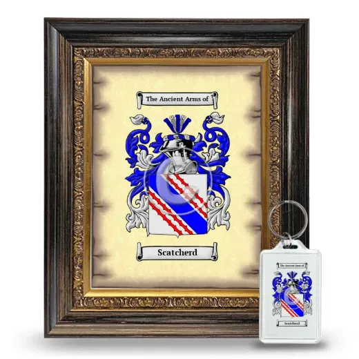 Scatcherd Framed Coat of Arms and Keychain - Heirloom