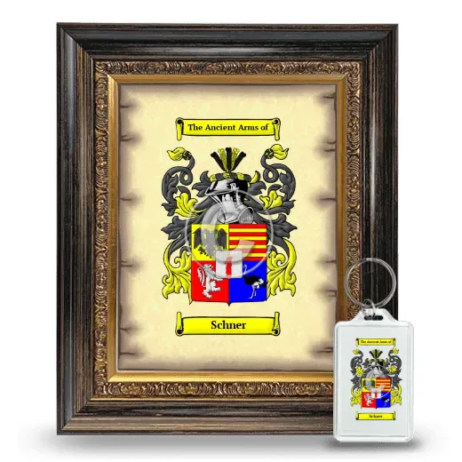 Schner Framed Coat of Arms and Keychain - Heirloom