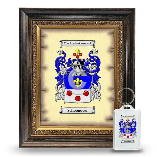 Schoonover Framed Coat of Arms and Keychain - Heirloom