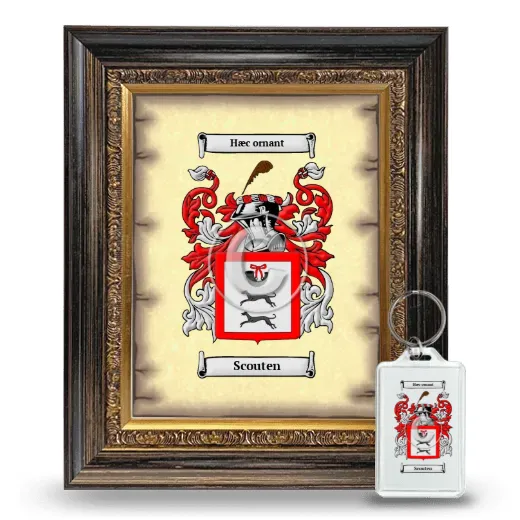 Scouten Framed Coat of Arms and Keychain - Heirloom