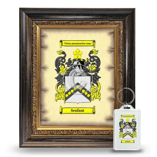 Seafant Framed Coat of Arms and Keychain - Heirloom