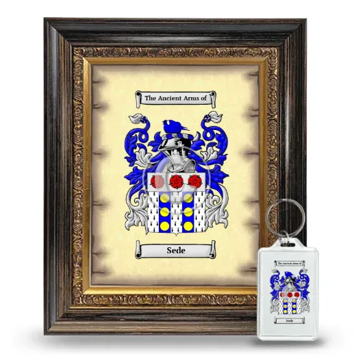 Sede Framed Coat of Arms and Keychain - Heirloom