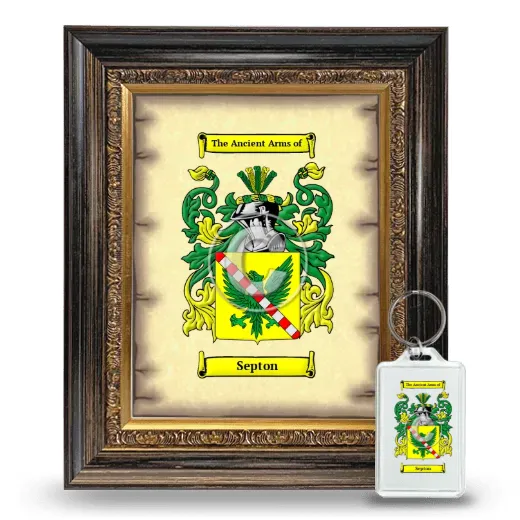 Septon Framed Coat of Arms and Keychain - Heirloom