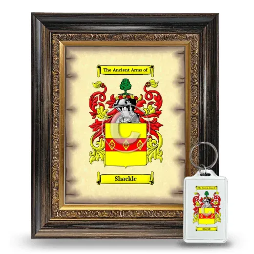 Shackle Framed Coat of Arms and Keychain - Heirloom