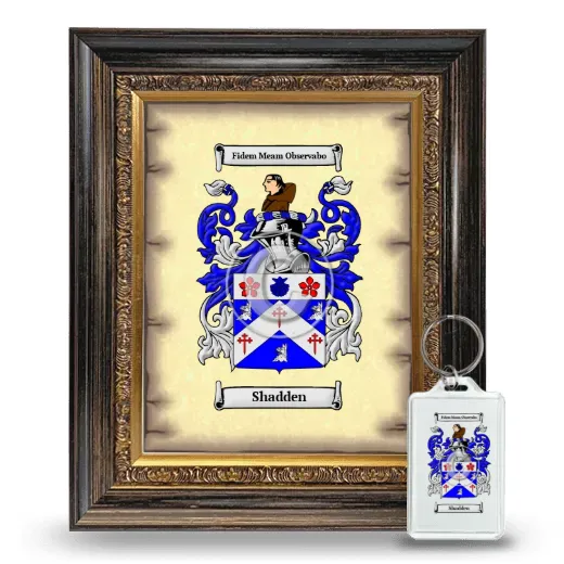 Shadden Framed Coat of Arms and Keychain - Heirloom