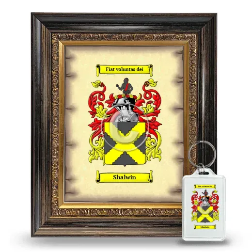 Shalwin Framed Coat of Arms and Keychain - Heirloom