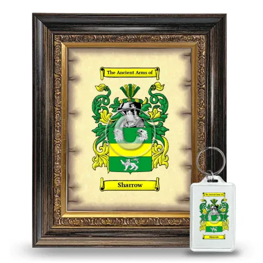Sharrow Framed Coat of Arms and Keychain - Heirloom