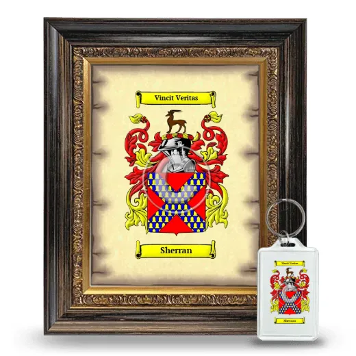 Sherran Framed Coat of Arms and Keychain - Heirloom