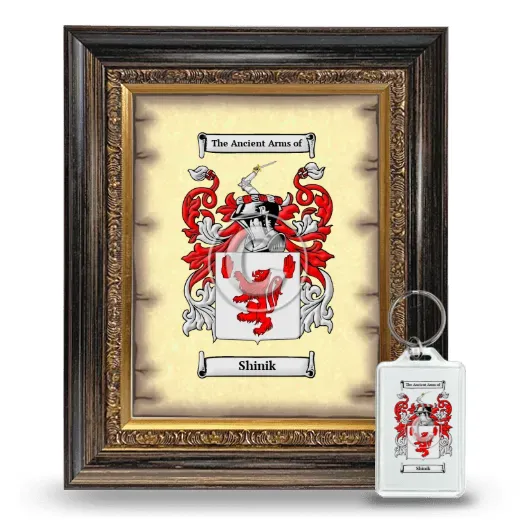 Shinik Framed Coat of Arms and Keychain - Heirloom