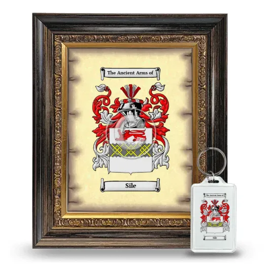 Sile Framed Coat of Arms and Keychain - Heirloom