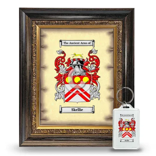 Skellie Framed Coat of Arms and Keychain - Heirloom