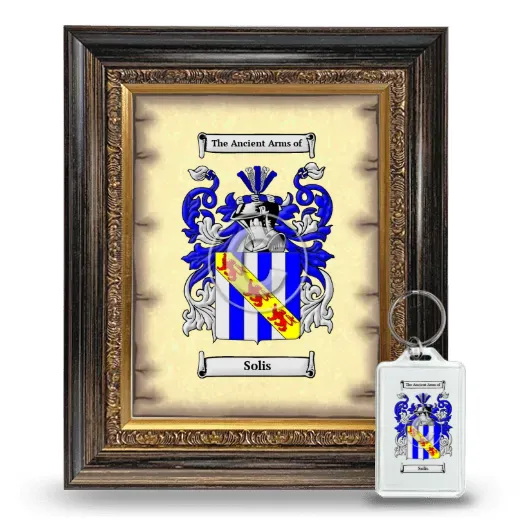 Solis Framed Coat of Arms and Keychain - Heirloom
