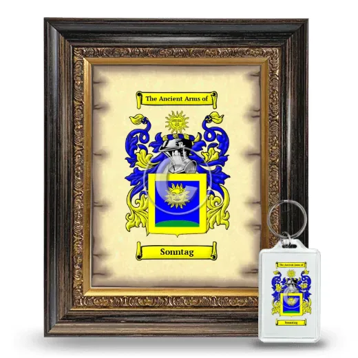 Sonntag Framed Coat of Arms and Keychain - Heirloom