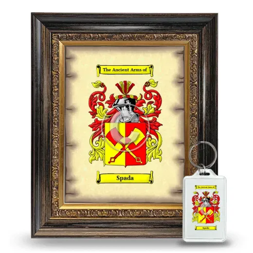 Spada Framed Coat of Arms and Keychain - Heirloom
