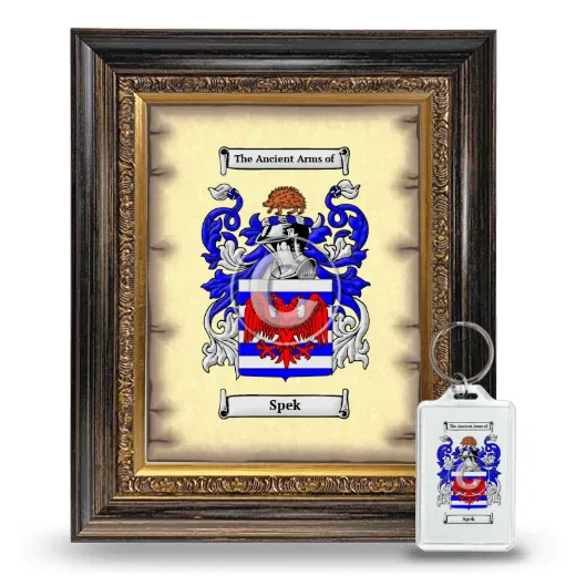 Spek Framed Coat of Arms and Keychain - Heirloom