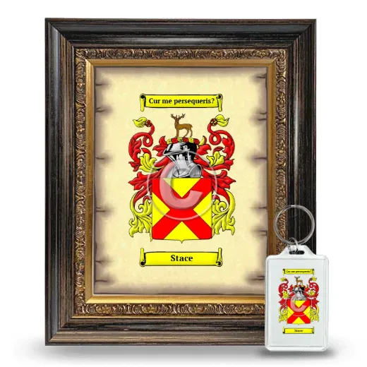 Stace Framed Coat of Arms and Keychain - Heirloom