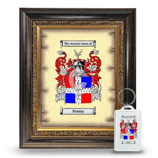 Stamy Framed Coat of Arms and Keychain - Heirloom