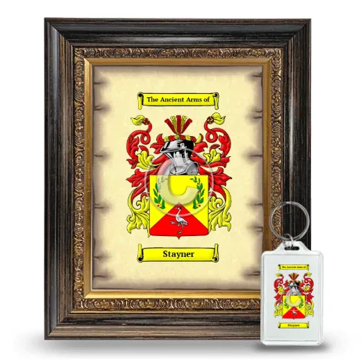 Stayner Framed Coat of Arms and Keychain - Heirloom