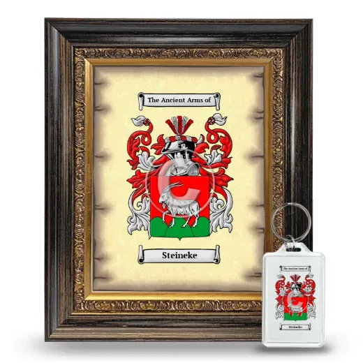 Steineke Framed Coat of Arms and Keychain - Heirloom