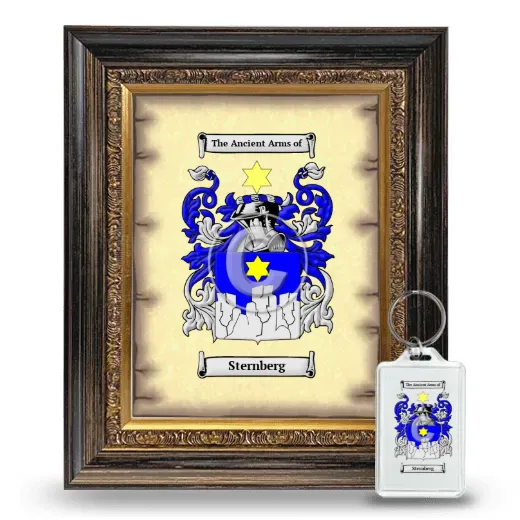 Sternberg Framed Coat of Arms and Keychain - Heirloom