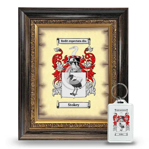 Stokey Framed Coat of Arms and Keychain - Heirloom