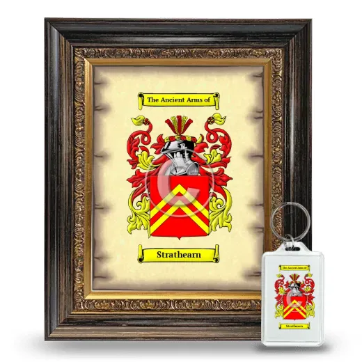 Strathearn Framed Coat of Arms and Keychain - Heirloom
