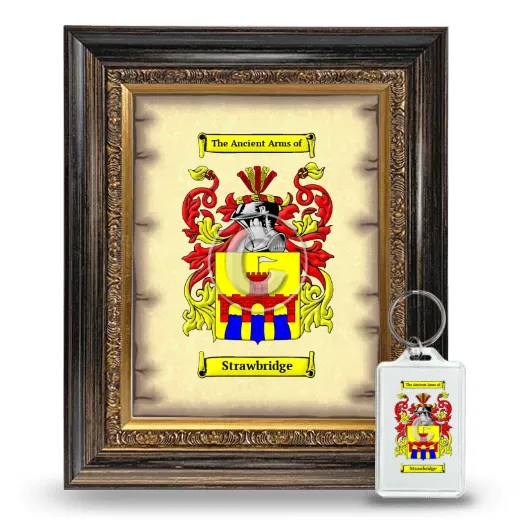 Strawbridge Framed Coat of Arms and Keychain - Heirloom
