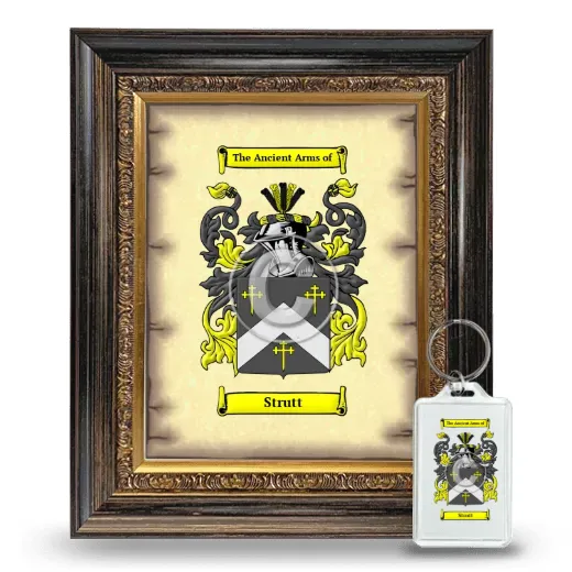 Strutt Framed Coat of Arms and Keychain - Heirloom