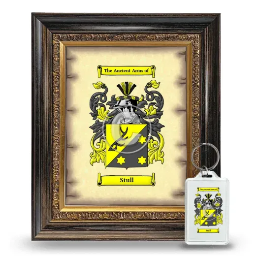 Stull Framed Coat of Arms and Keychain - Heirloom