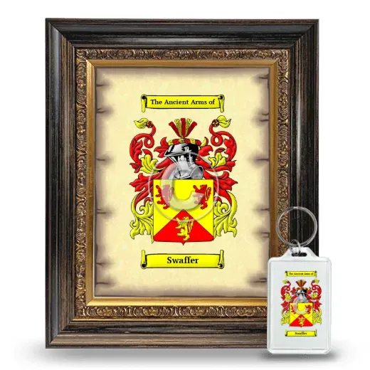 Swaffer Framed Coat of Arms and Keychain - Heirloom