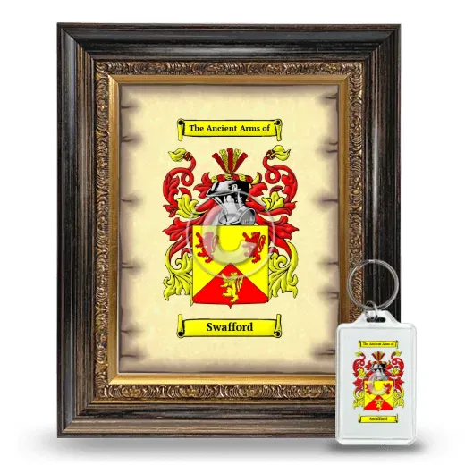 Swafford Framed Coat of Arms and Keychain - Heirloom