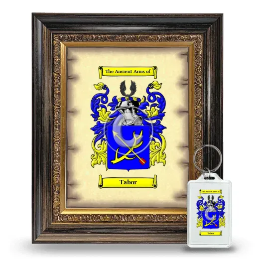 Tabor Framed Coat of Arms and Keychain - Heirloom
