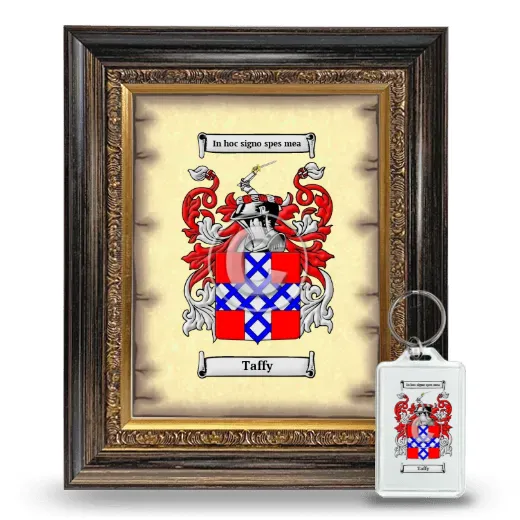 Taffy Framed Coat of Arms and Keychain - Heirloom