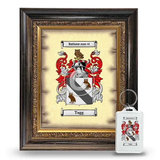 Tagg Framed Coat of Arms and Keychain - Heirloom