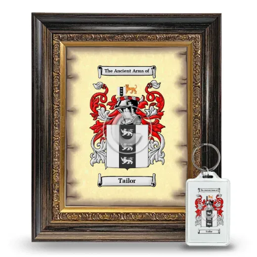 Tailor Framed Coat of Arms and Keychain - Heirloom