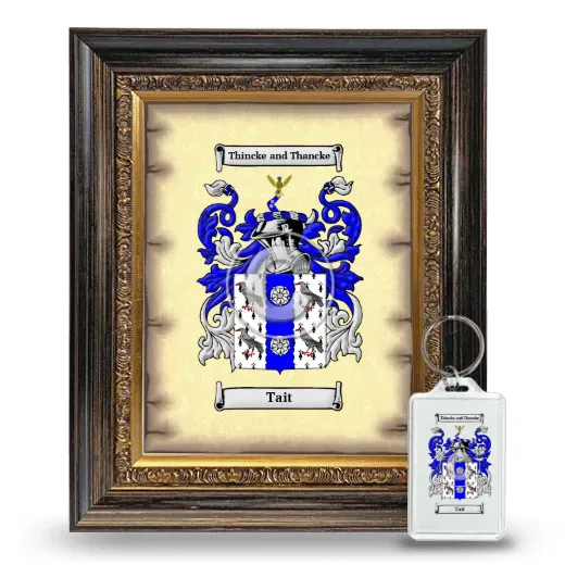Tait Framed Coat of Arms and Keychain - Heirloom
