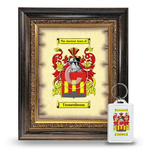 Tannenbaum Framed Coat of Arms and Keychain - Heirloom