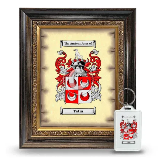 Tatin Framed Coat of Arms and Keychain - Heirloom