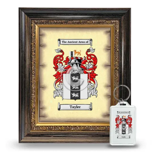 Tayler Framed Coat of Arms and Keychain - Heirloom
