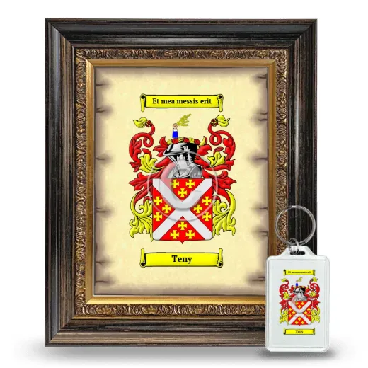 Teny Framed Coat of Arms and Keychain - Heirloom