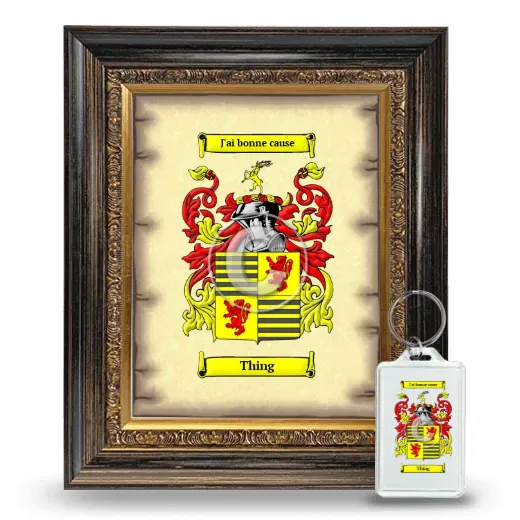 Thing Framed Coat of Arms and Keychain - Heirloom