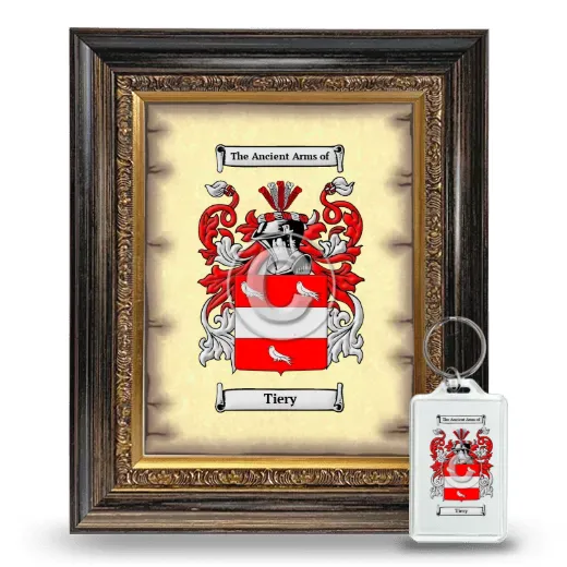 Tiery Framed Coat of Arms and Keychain - Heirloom