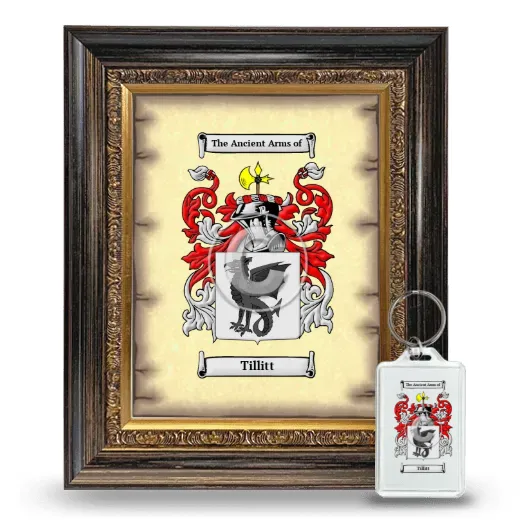 Tillitt Framed Coat of Arms and Keychain - Heirloom