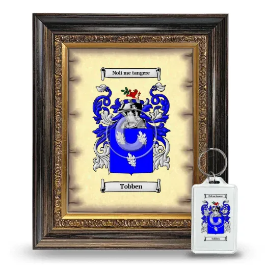 Tobben Framed Coat of Arms and Keychain - Heirloom