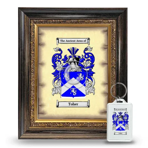Toher Framed Coat of Arms and Keychain - Heirloom