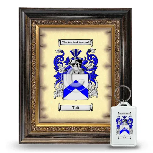 Toit Framed Coat of Arms and Keychain - Heirloom