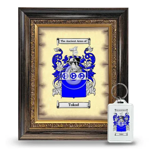 Tokod Framed Coat of Arms and Keychain - Heirloom